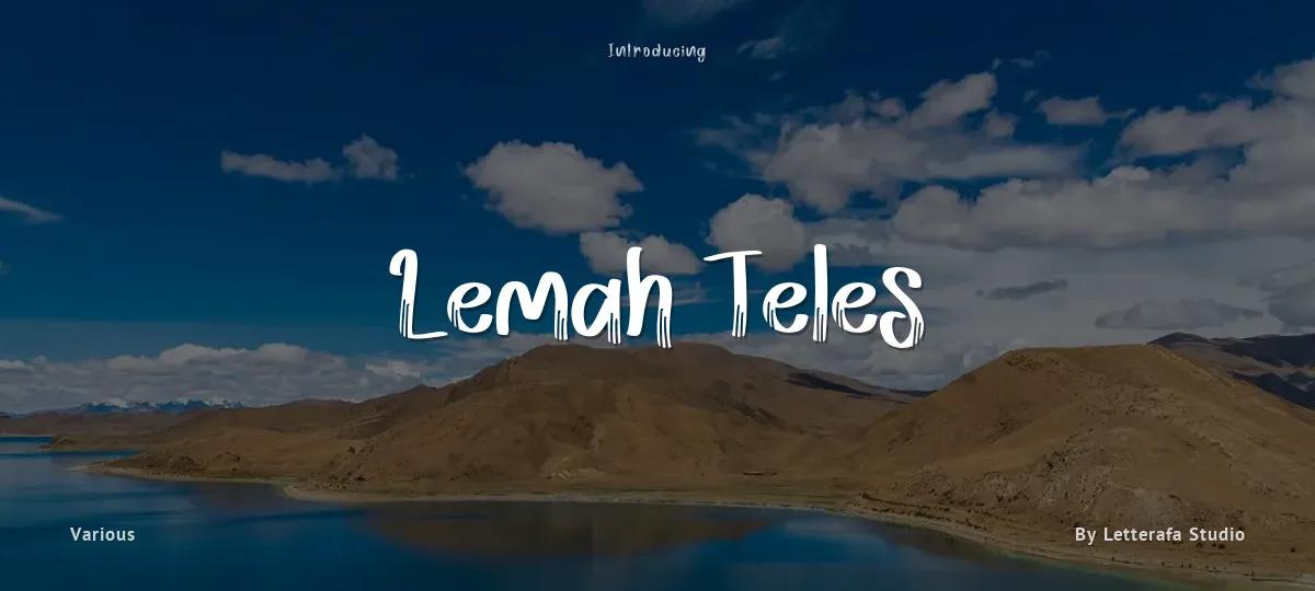 Lemah Teles font preview