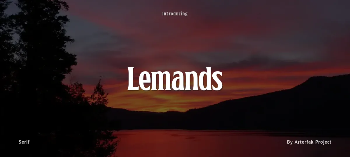 Lemands font preview