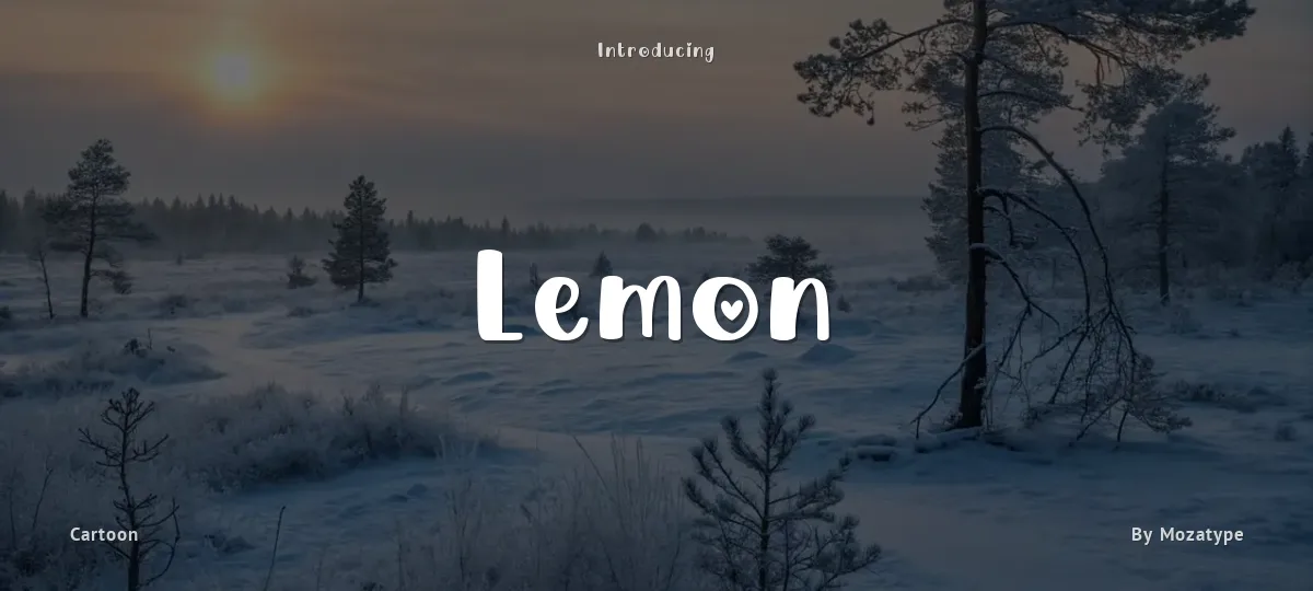 Lemon font preview