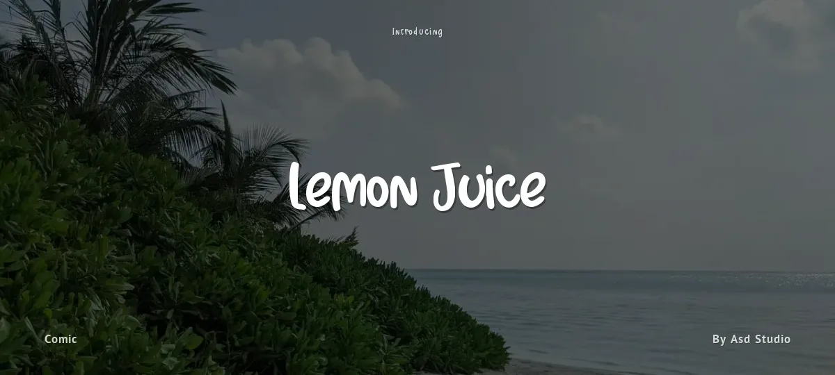 Lemon Juice font preview
