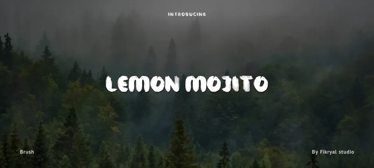Lemon Mojito font preview