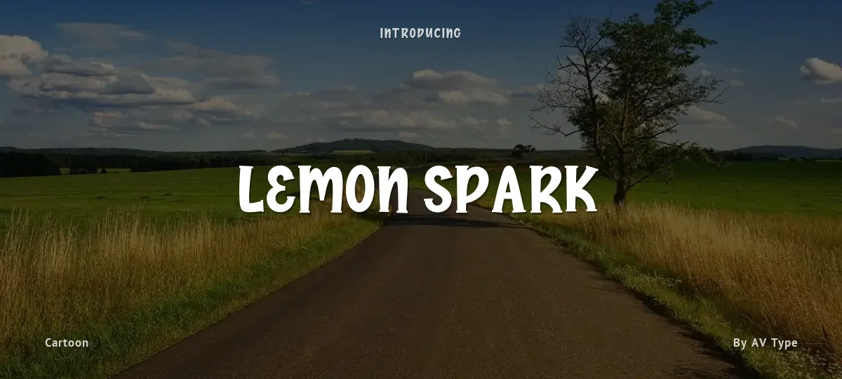 Lemon Spark font preview