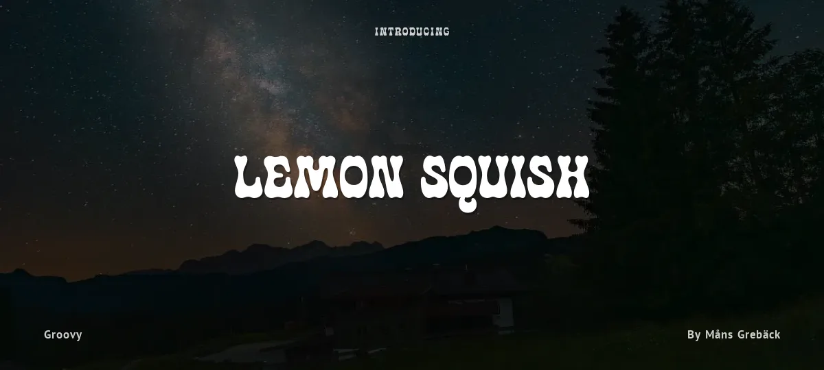 Lemon Squish font preview