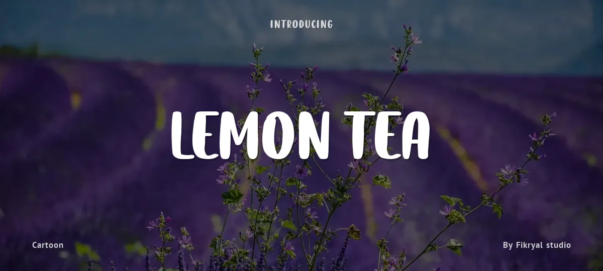Lemon Tea font preview