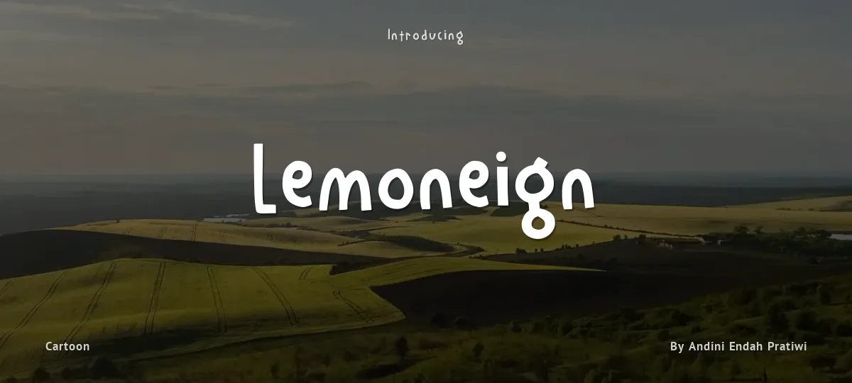 Lemoneign font preview