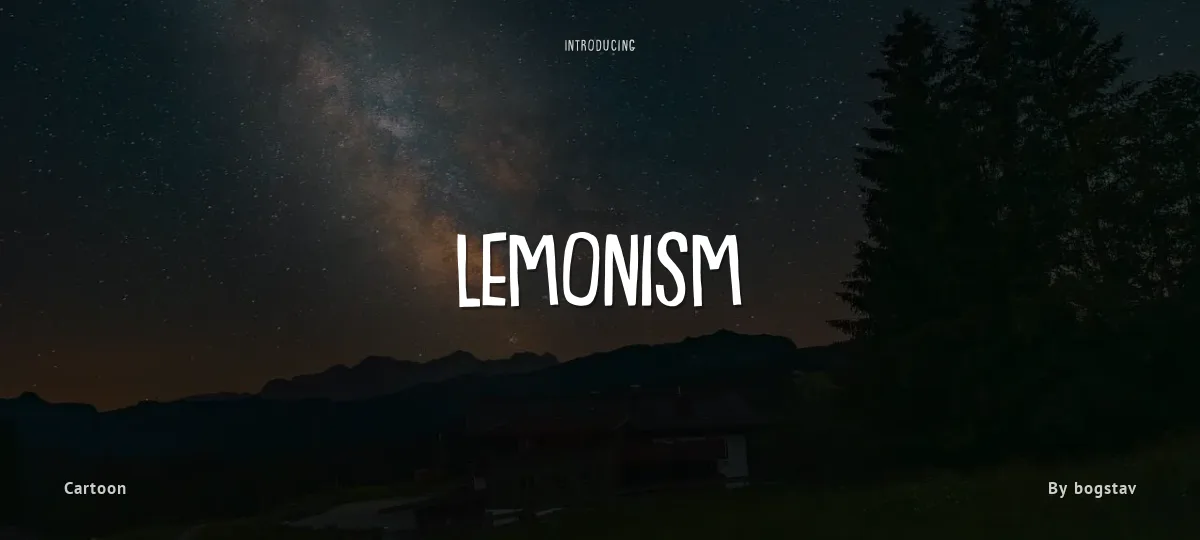 Lemonism font preview