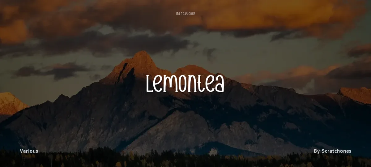 Lemontea font preview