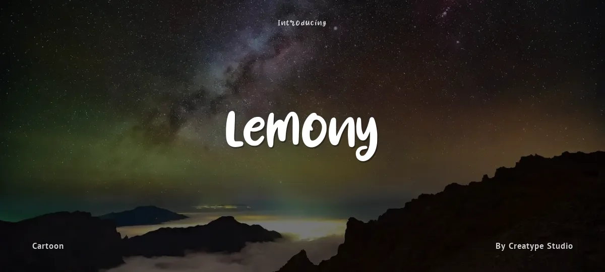 Lemony font preview