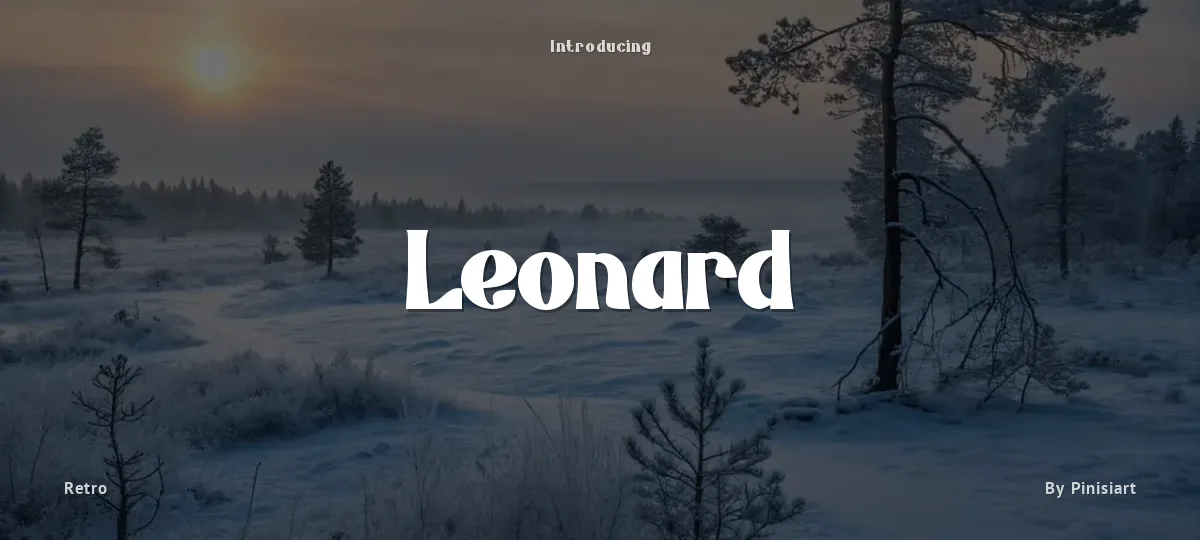 Leonard font preview