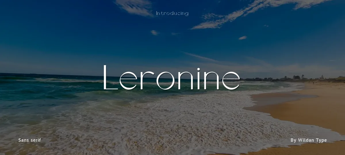 Leronine font preview