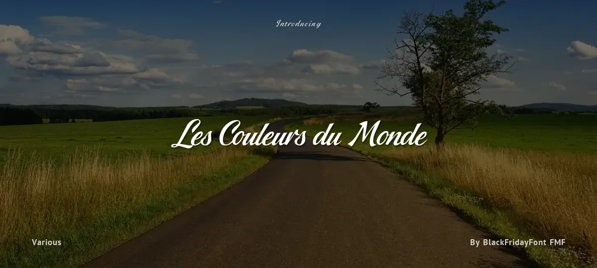 Les Couleurs du Monde font preview