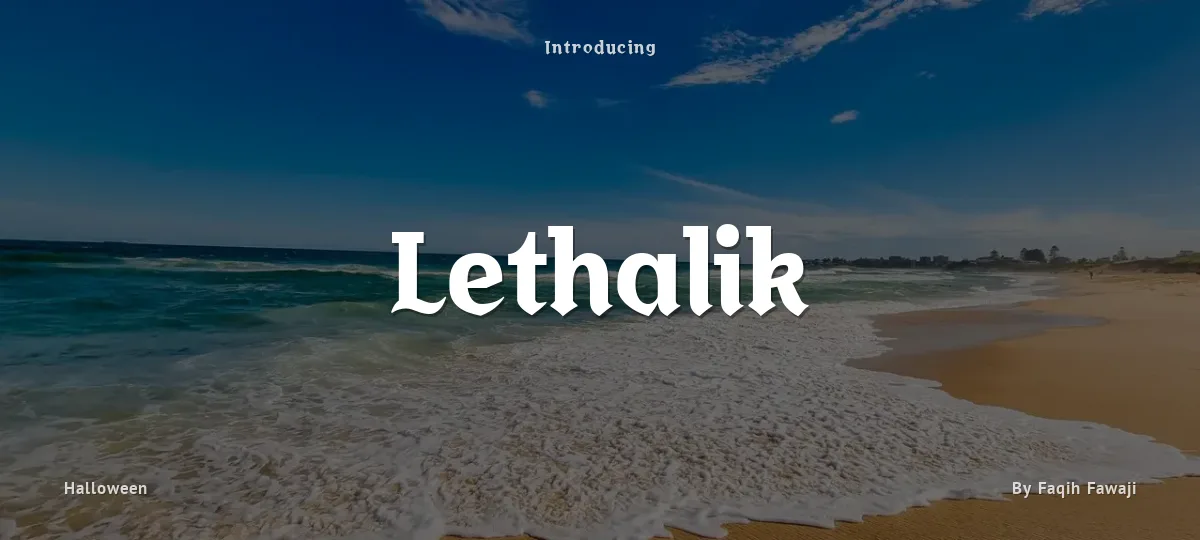 Lethalik font preview