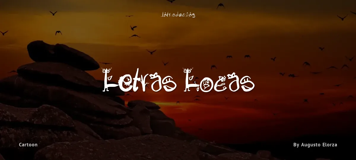 Letras Locas font preview