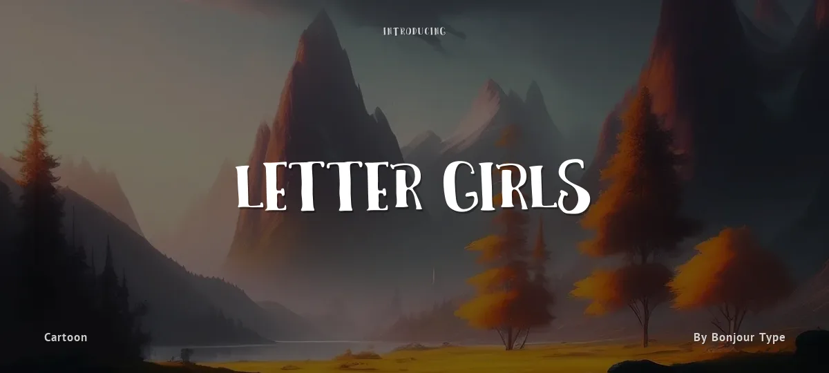 Letter Girls font preview