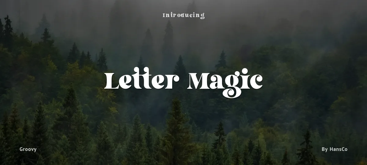 Letter Magic font preview