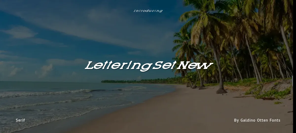Lettering Set New font preview