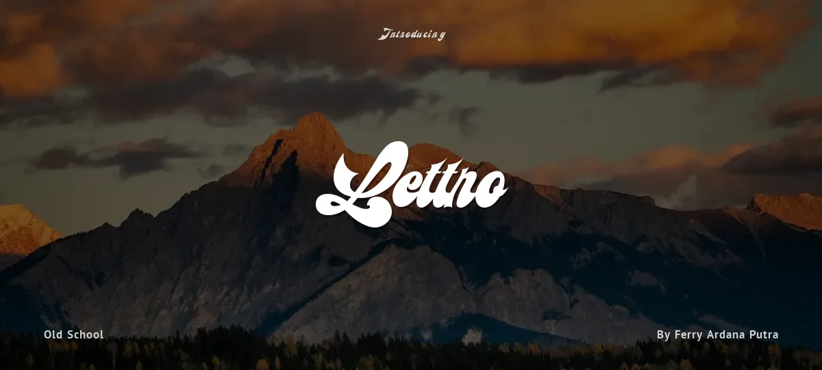 Lettro font preview