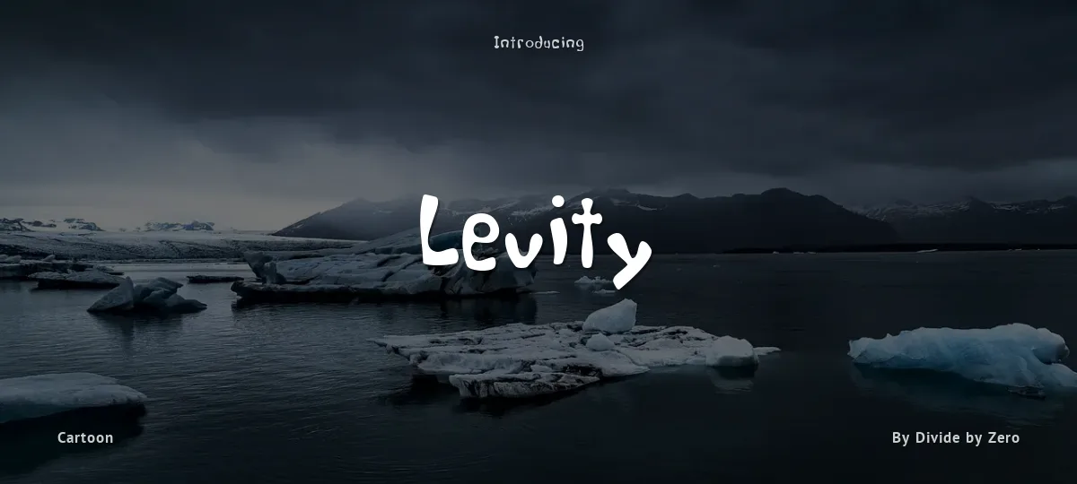 Levity font preview