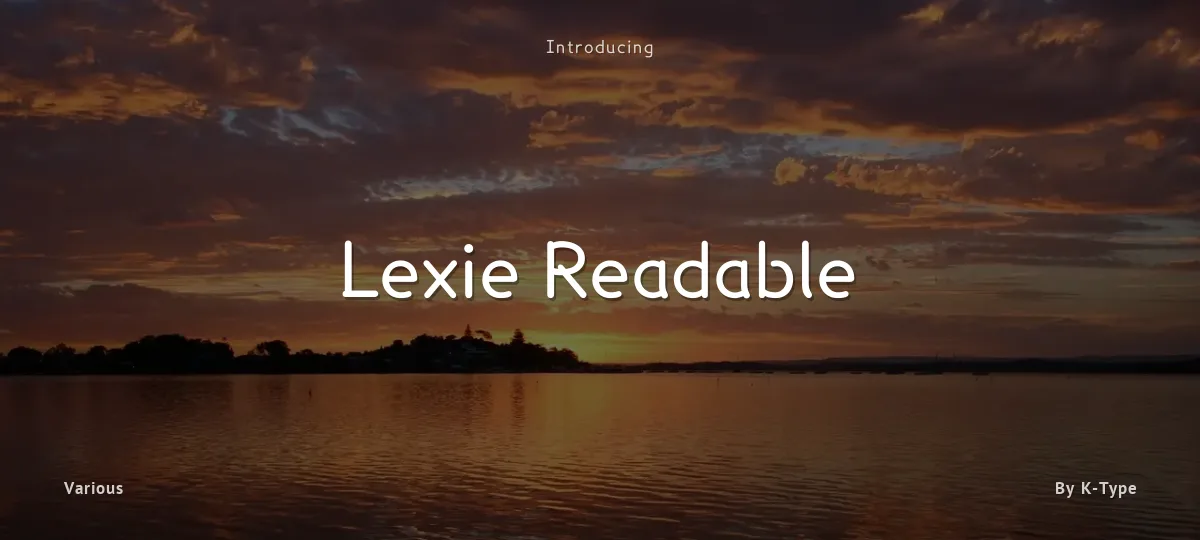 Lexie Readable font preview