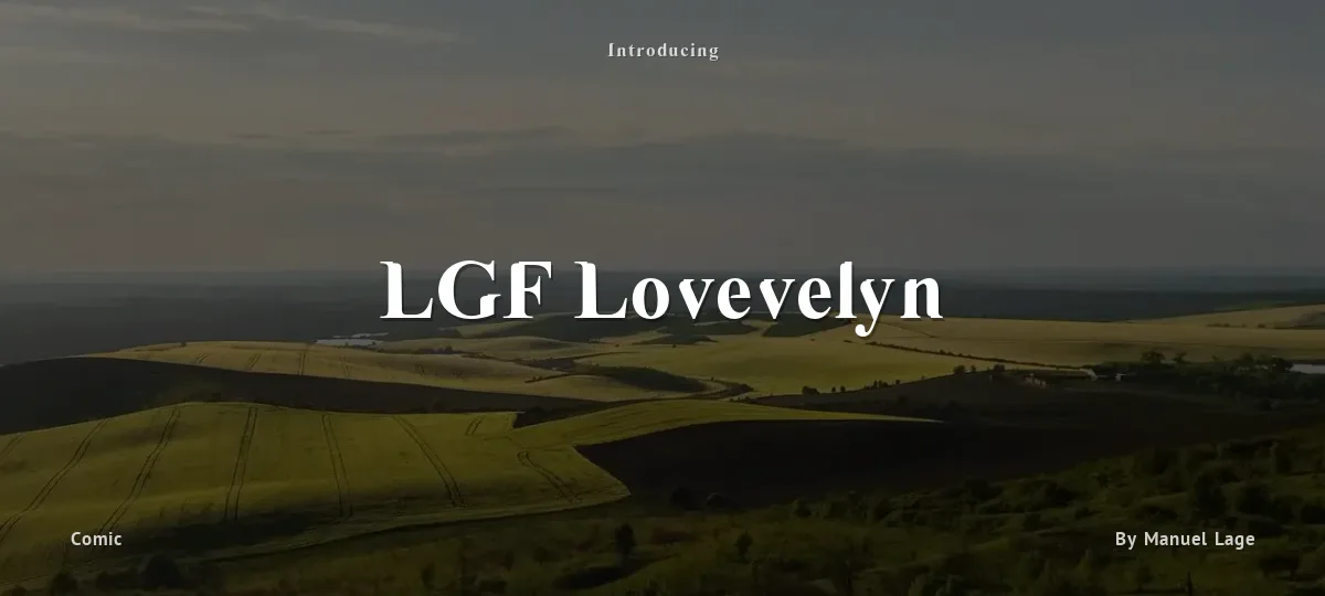 LGF Lovevelyn font preview