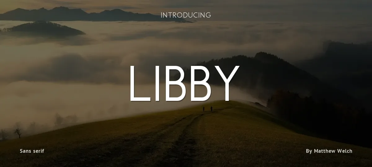 Libby font preview
