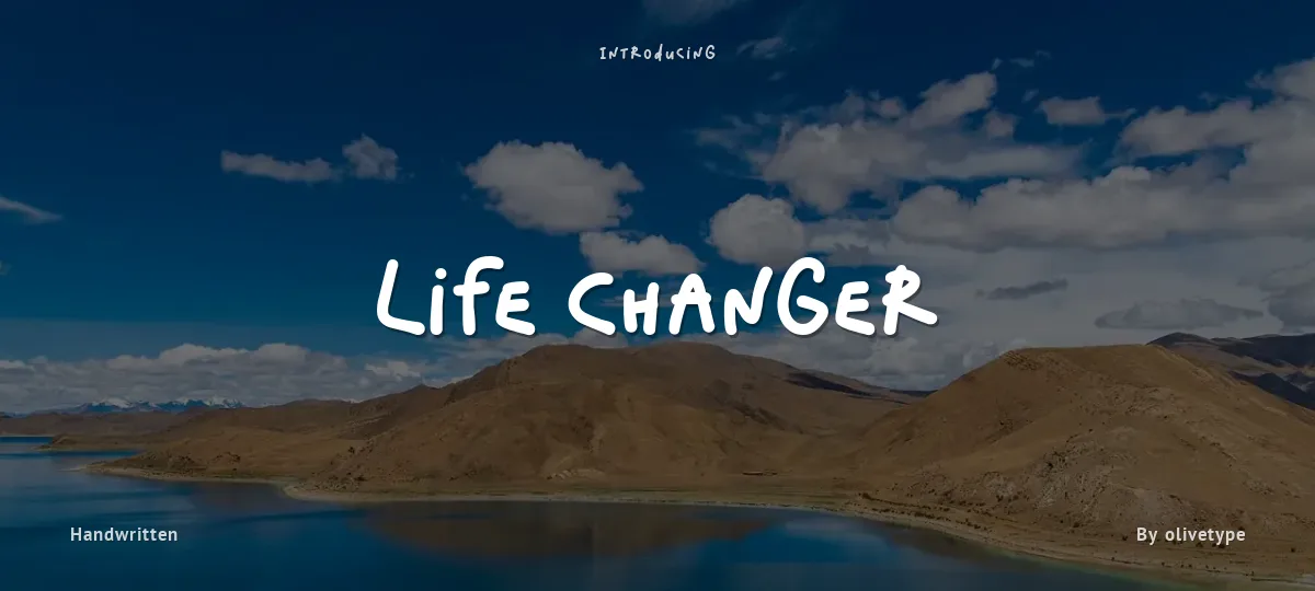 Life Changer font preview