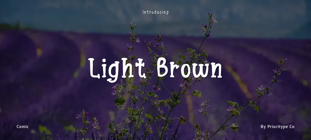 Light Brown font preview