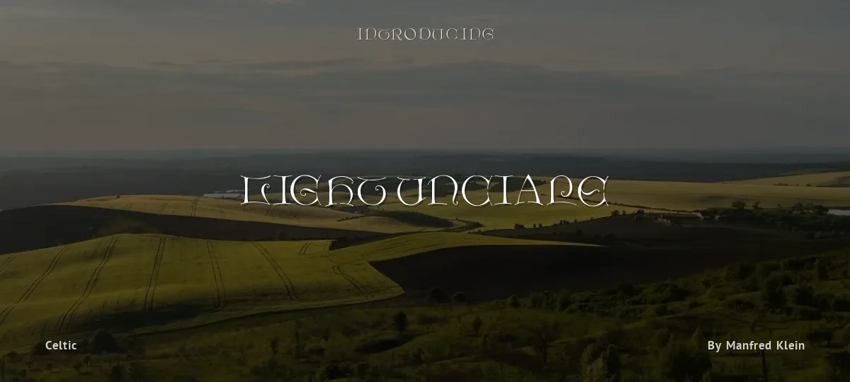 Light Unciale font preview