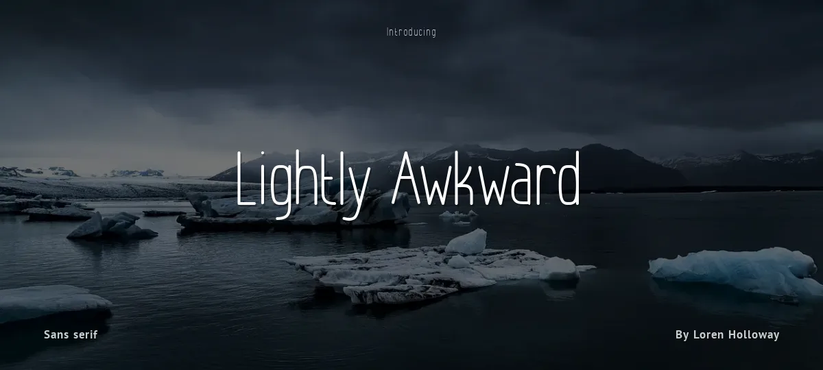 Lightly Awkward font preview
