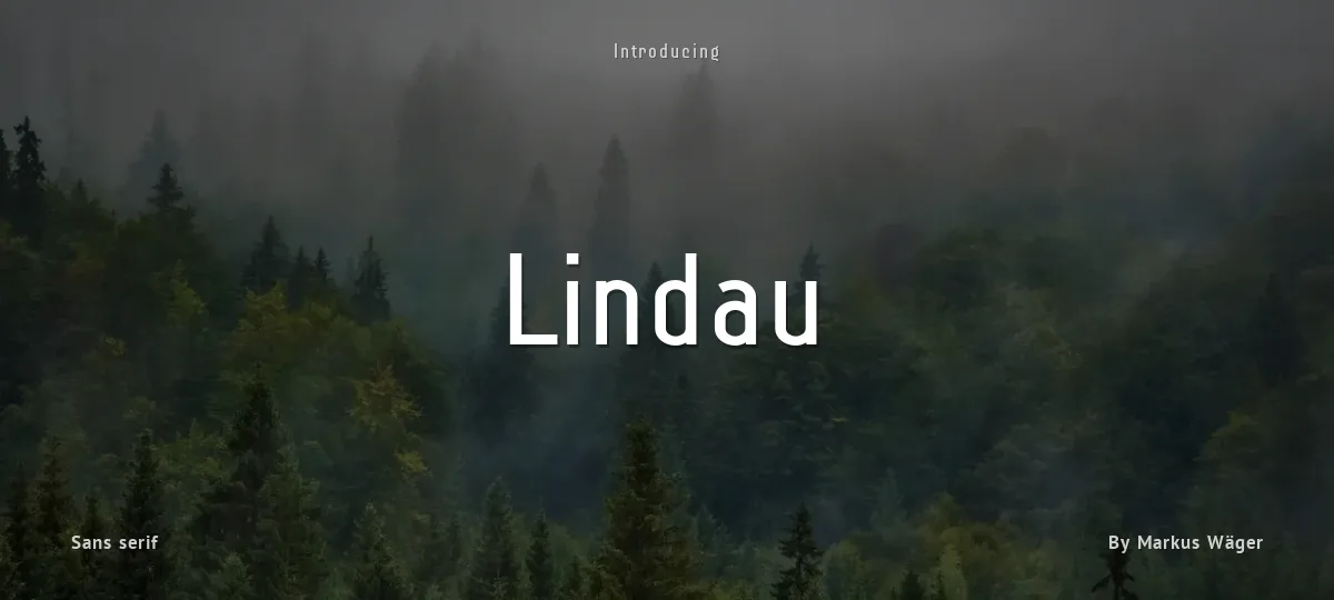Lindau font preview