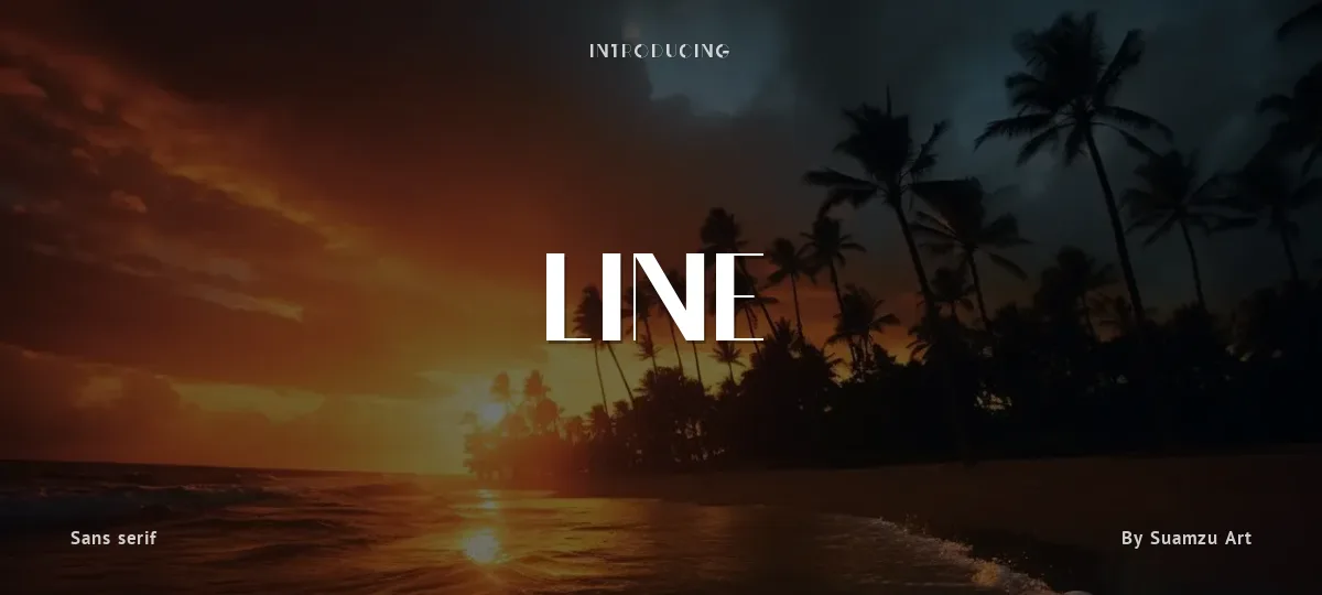 Line font preview