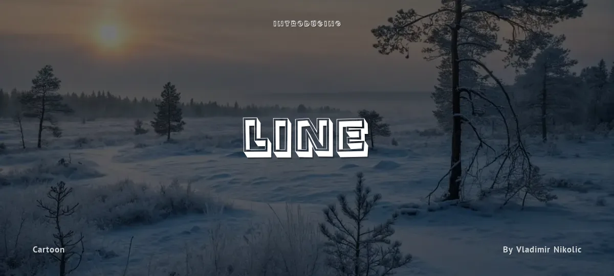 Line font preview