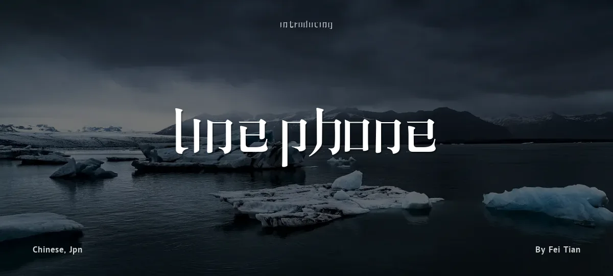 Line Phone font preview