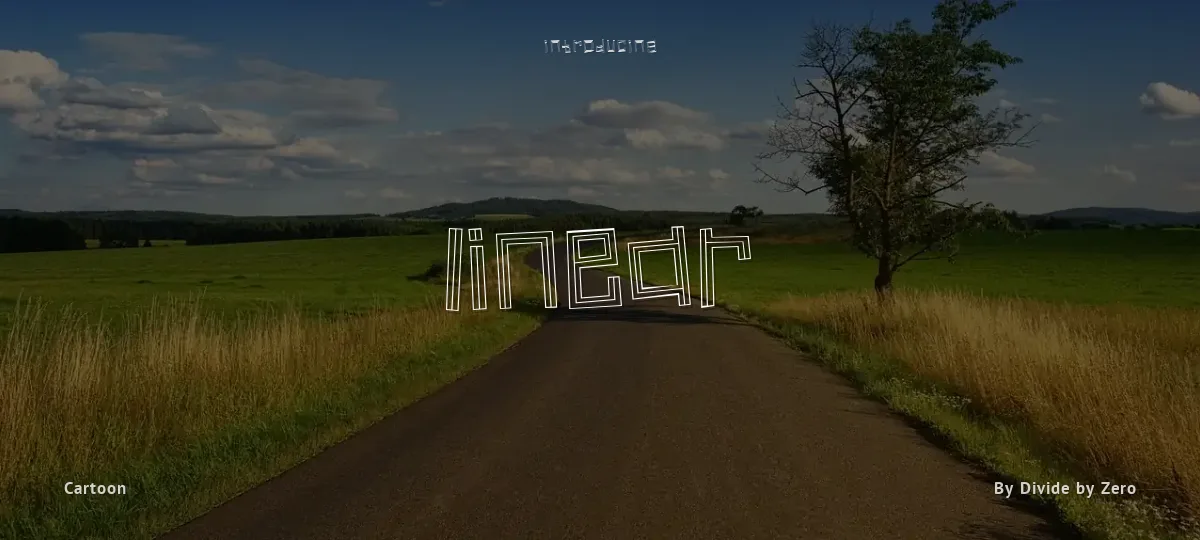 Linear font preview