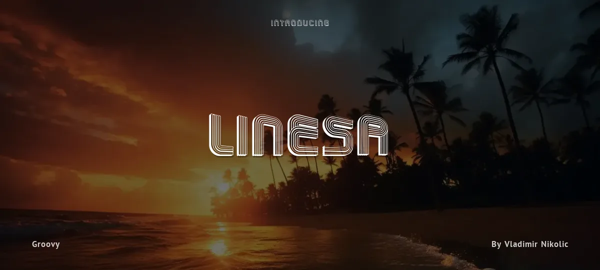 Linesa font preview