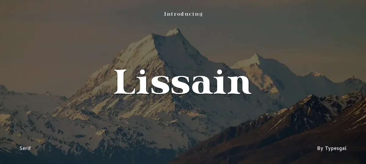 Lissain font preview