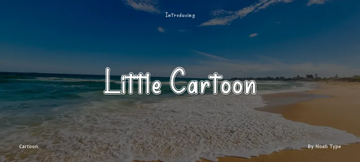 Little Cartoon font preview