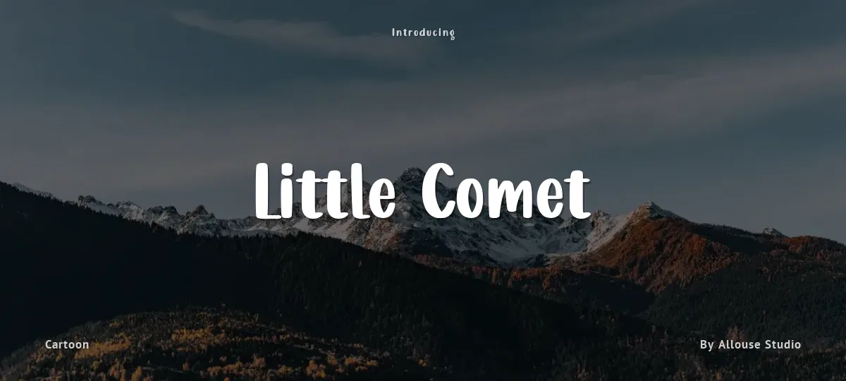 Little Comet font preview