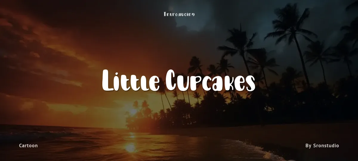 Little Cupcakes font preview