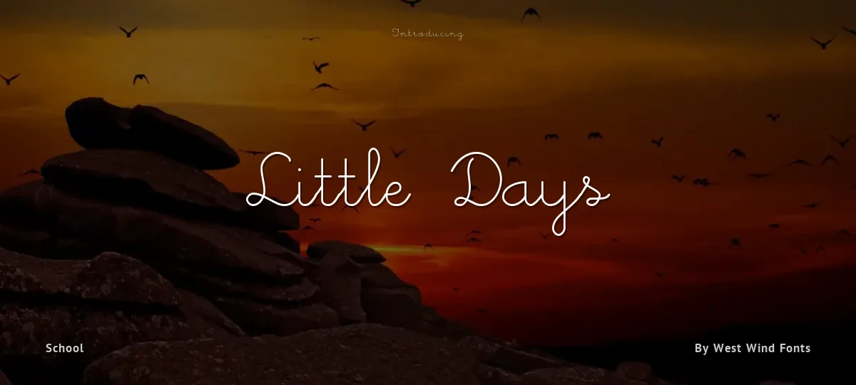 Little Days font preview