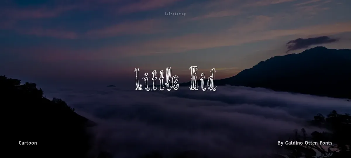 Little Kid font preview