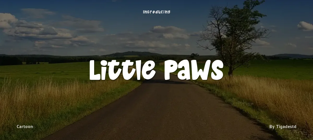 Little Paws font preview