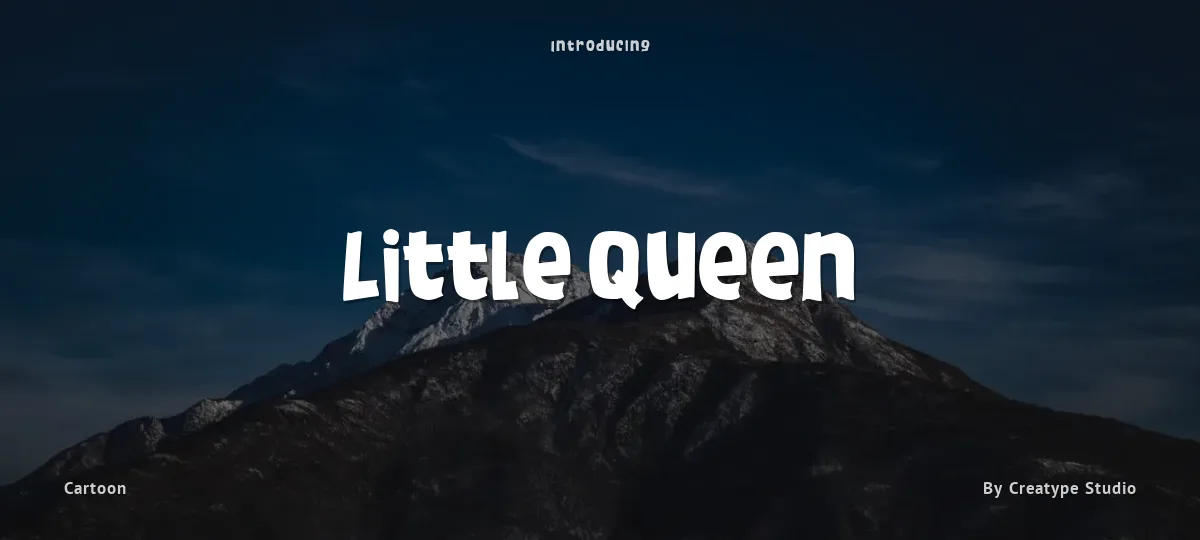 Little Queen font preview