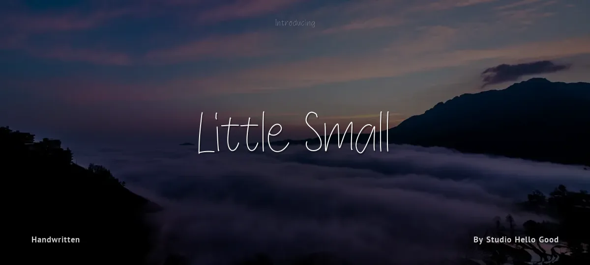 Little Small font preview