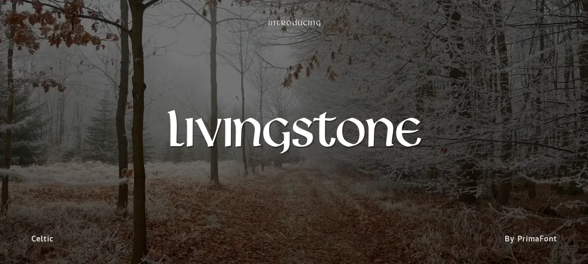 Livingstone font preview