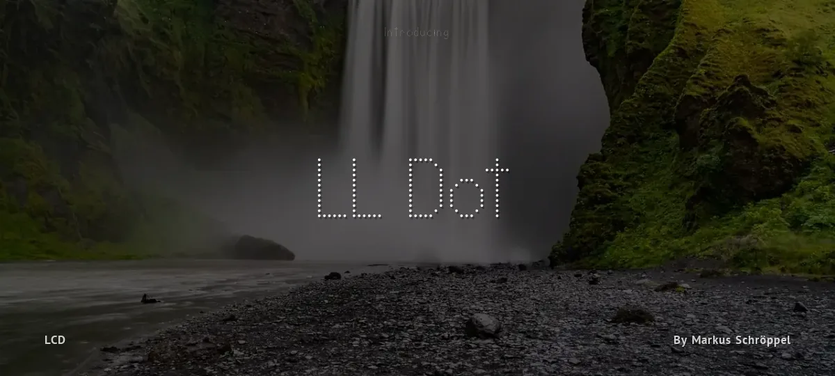 LL Dot font preview