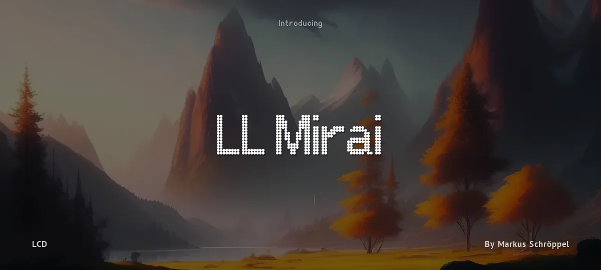 LL Mirai font preview