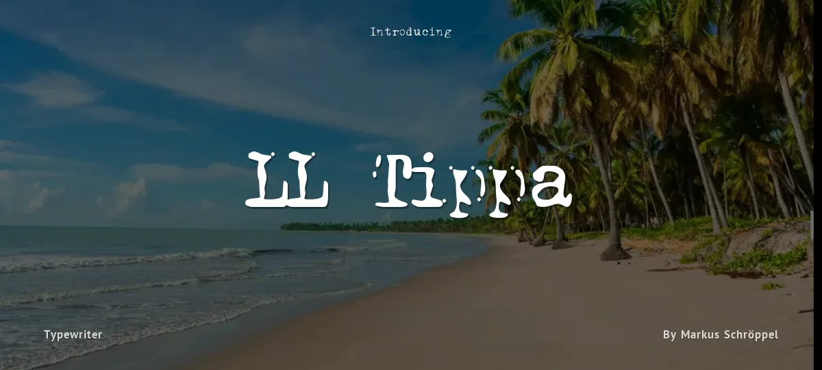 LL Tippa font preview