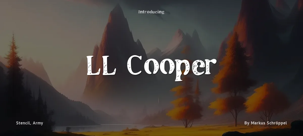 LL Cooper font preview