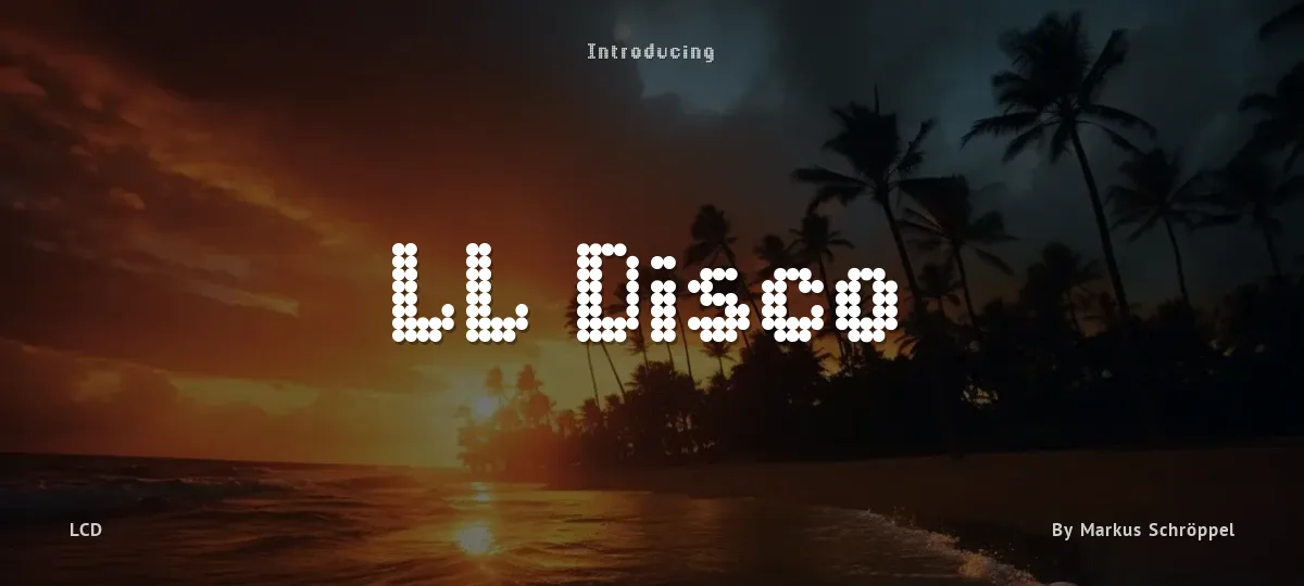 LL Disco font preview